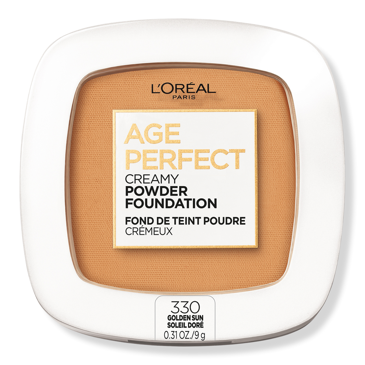 L'Oréal Age Perfect Creamy Powder Foundation Make-up, Golden Sun, 0.31 oz