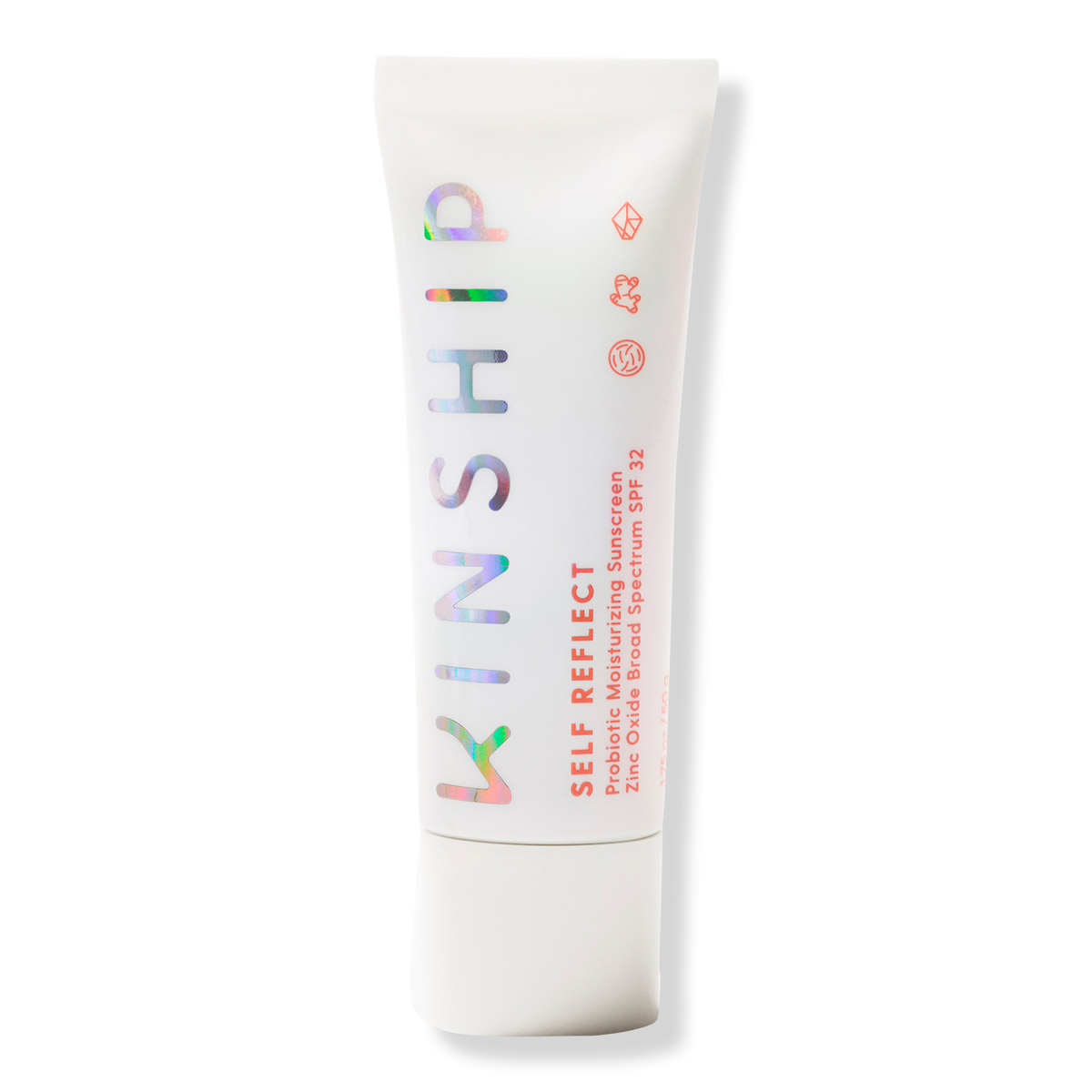 Kinship Self Reflect Probiotic Feuchtigkeitsspendende Sonnencreme mit Zinkoxid, SPF 32, 1.75 oz