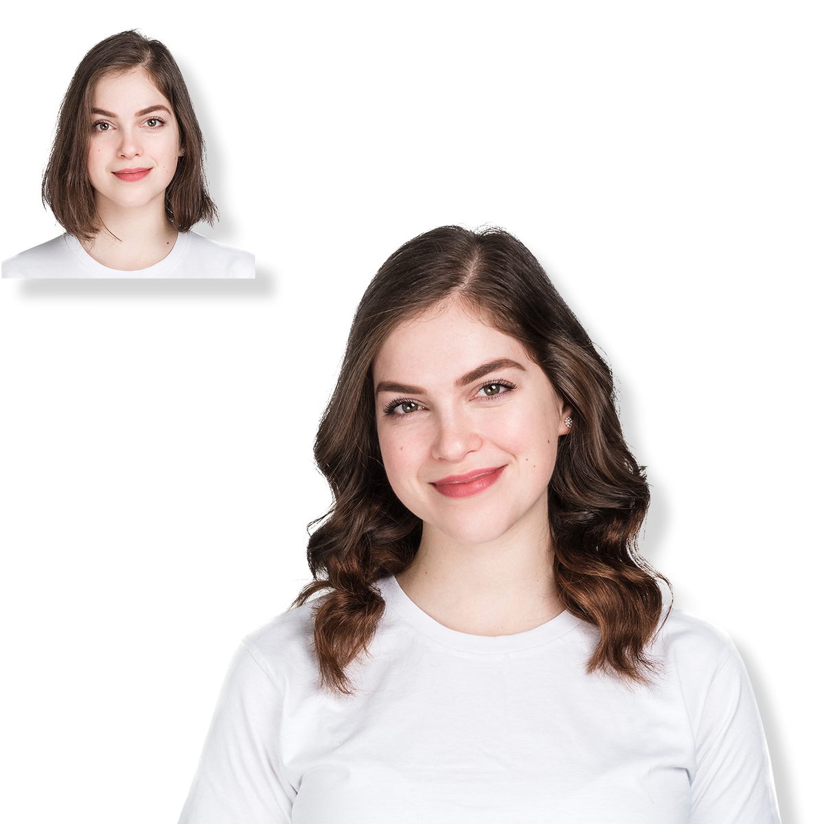 Locks & Mane 12-inch Clip-In Human Hair Extension, Milk Chocolate