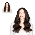 Locks & Mane 18-inch Clip-in Human Hair Extension, Dark Chocolate