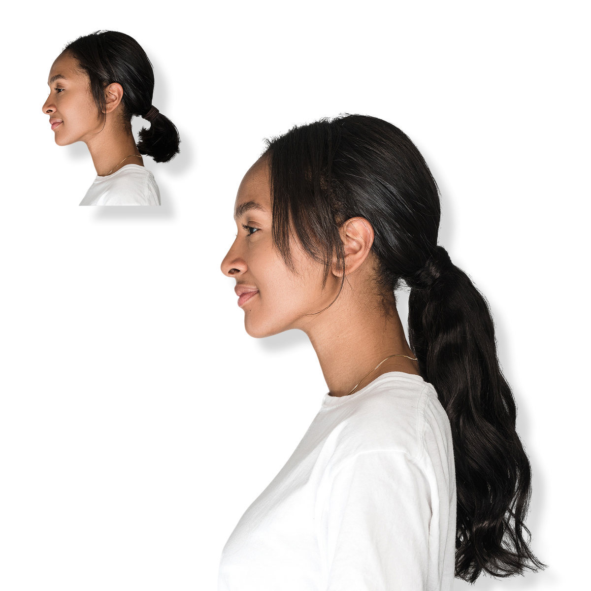Locks & Mane 14-inch Human Hair Ponytail, Espresso