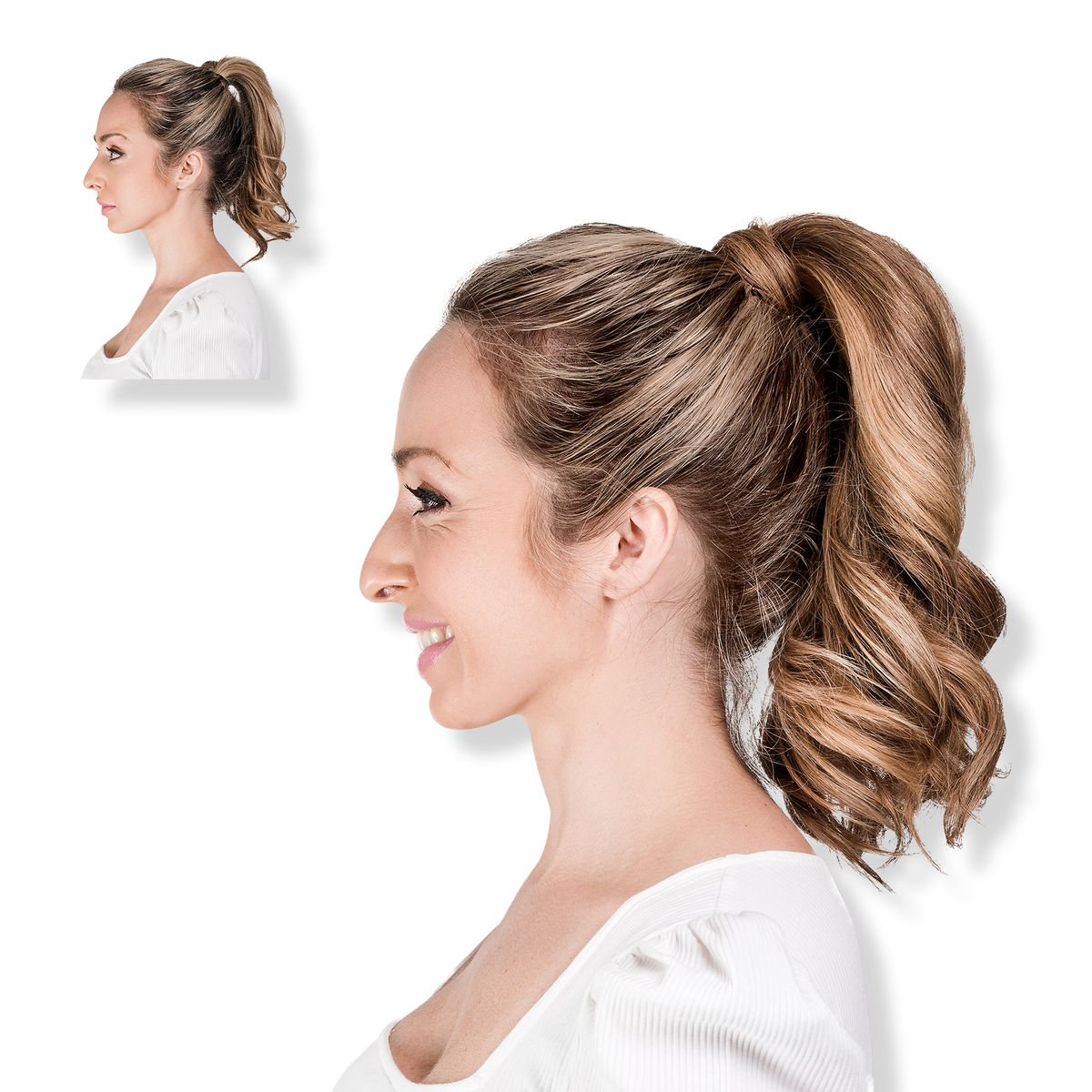Locks & Mane 14-inch Human Hair Ponytail, Butterscotch