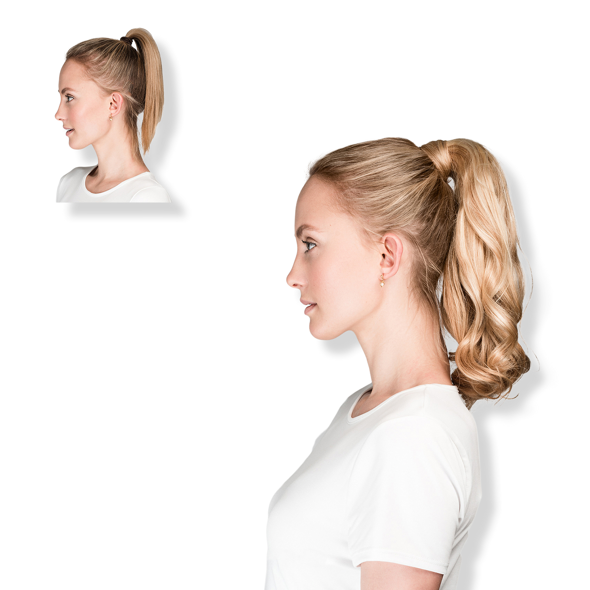 Locks & Mane 14-inch Human Hair Ponytail, Cinnamon Bun