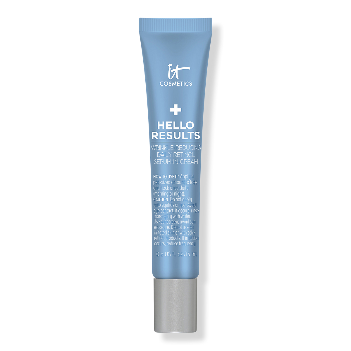 IT Cosmetics Travel Size Hello Results Wrinkle-Reducing Daily Retinol Serum-in-Cream Gesichtscreme, 0.5 oz