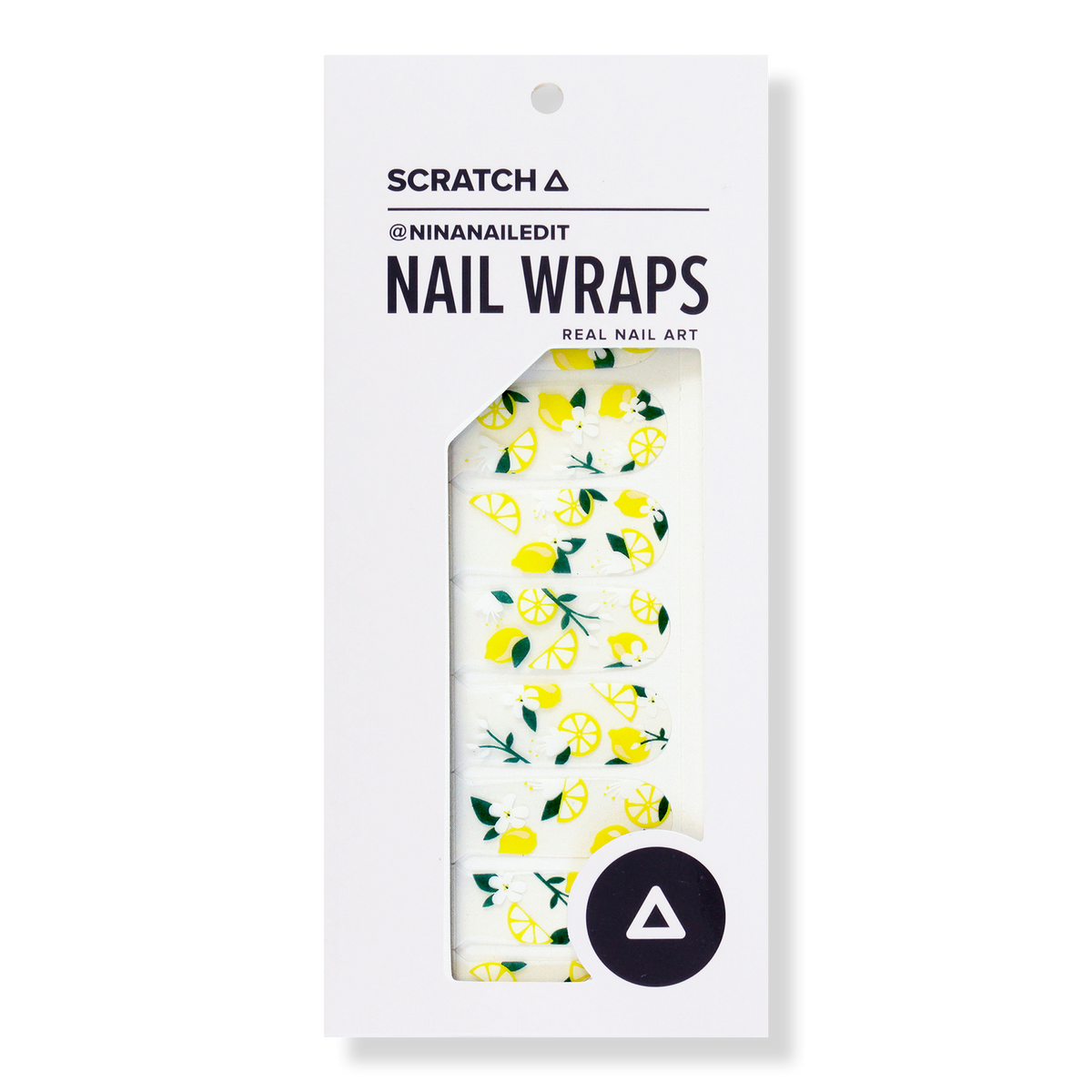 SCRATCH Lemon Zest Nail Wraps Nail Art