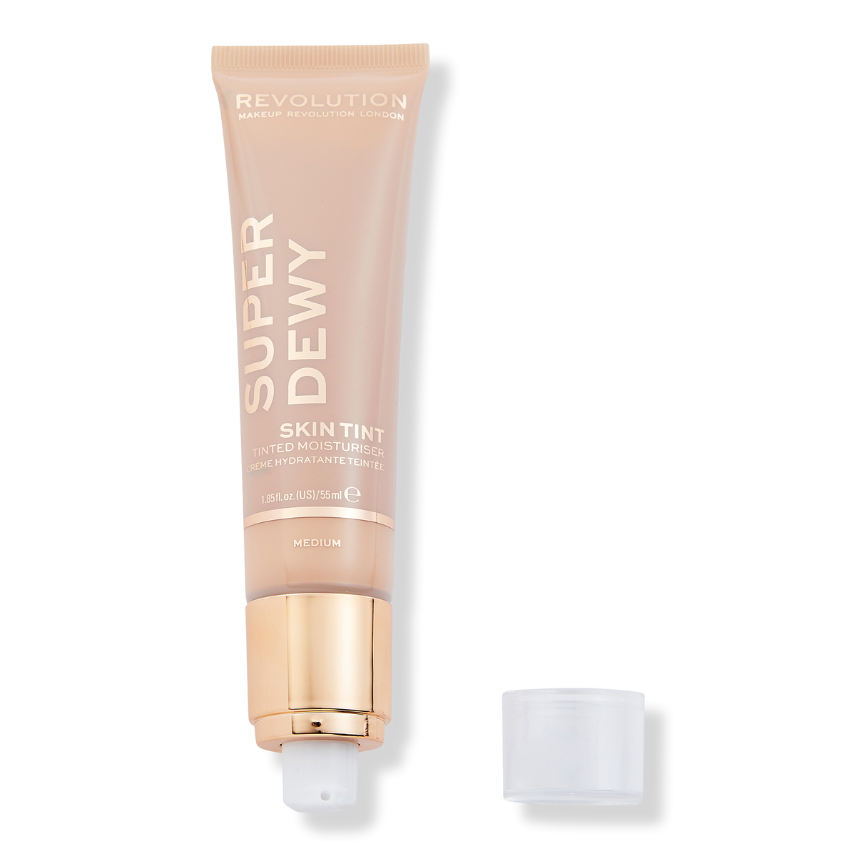 Makeup Revolution Superdewy Tinted Moisturizer, Medium, 1.75 oz