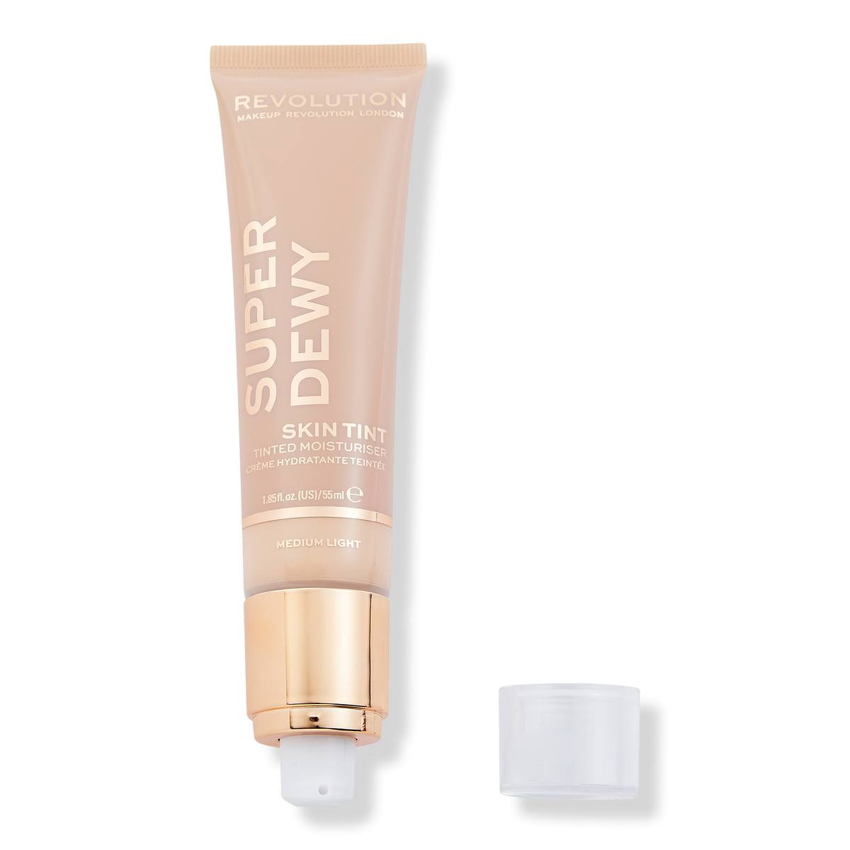 Makeup Revolution Superdewy Tinted Moisturizer, Medium Light, 1.75 oz