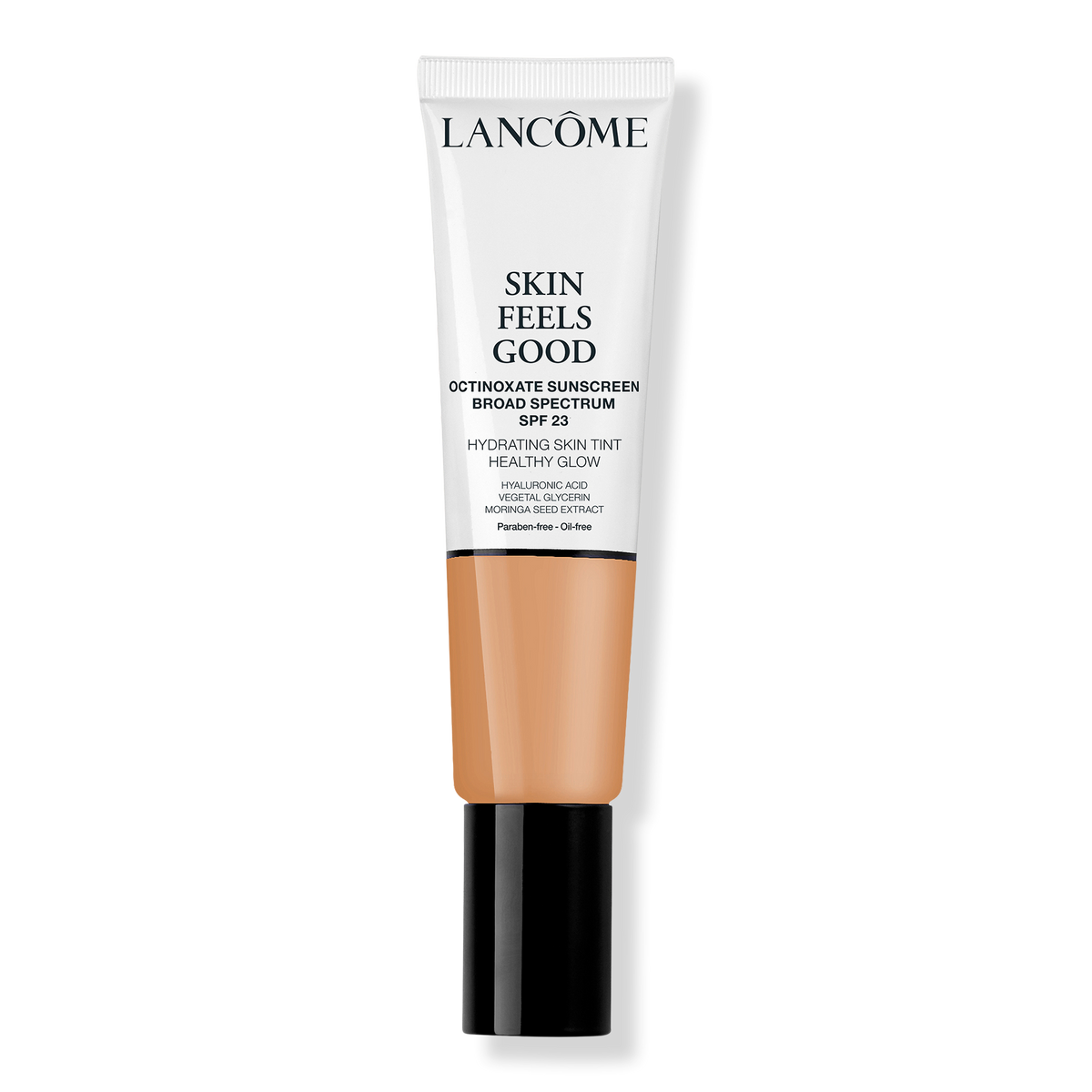 Lancôme Skin Feels Good Hydrating Tinted Moisturizer with, SPF 23, 45W Warm Caramel, 1.08 oz