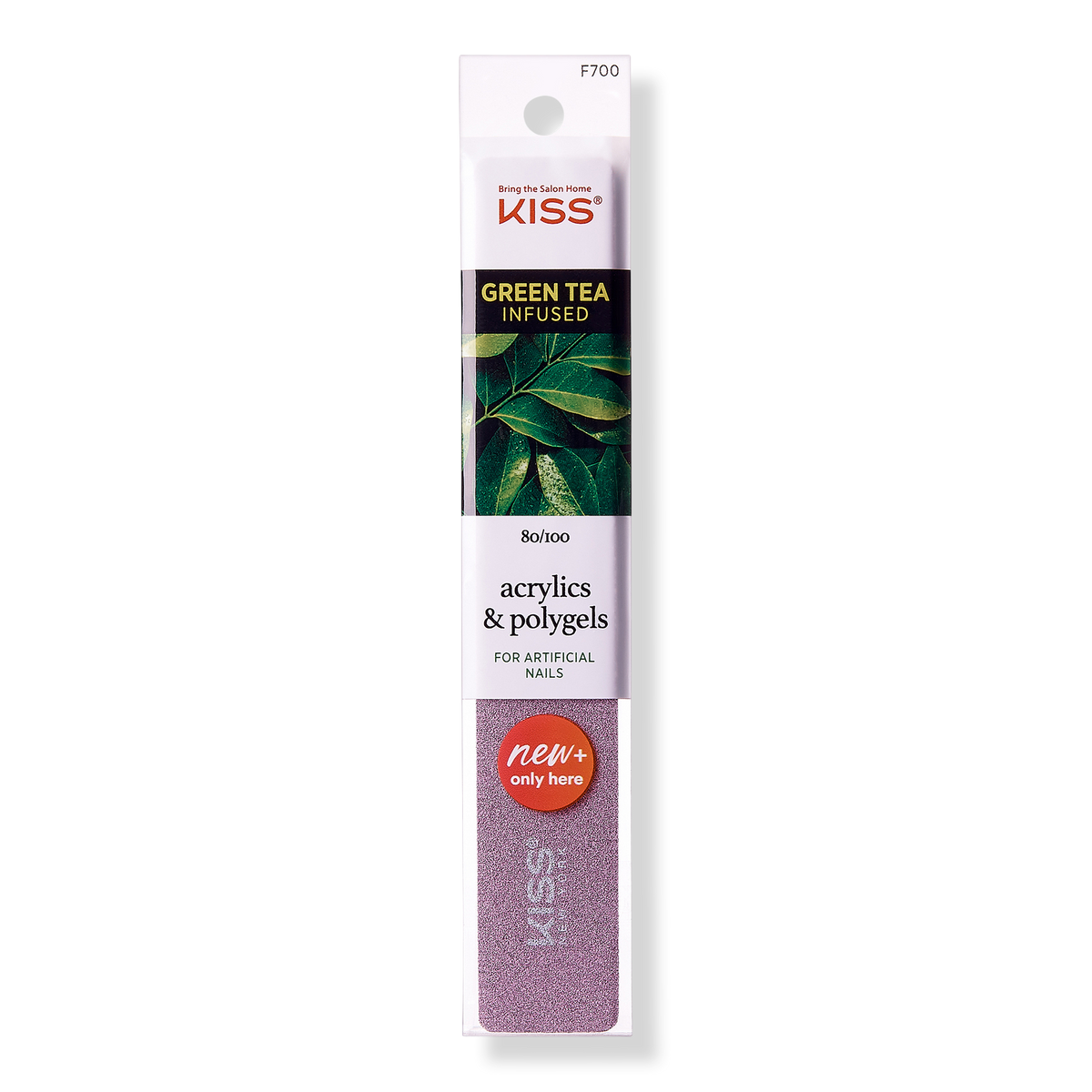 Kiss Grit 80 und 100 Green Tea Nagelfeile, 1 Stk.