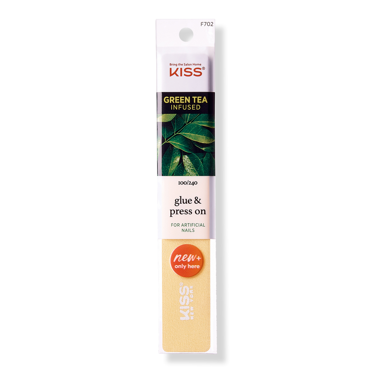 Kiss Grit 100 und 240 Green Tea Nagelfeile, 1 Stk.