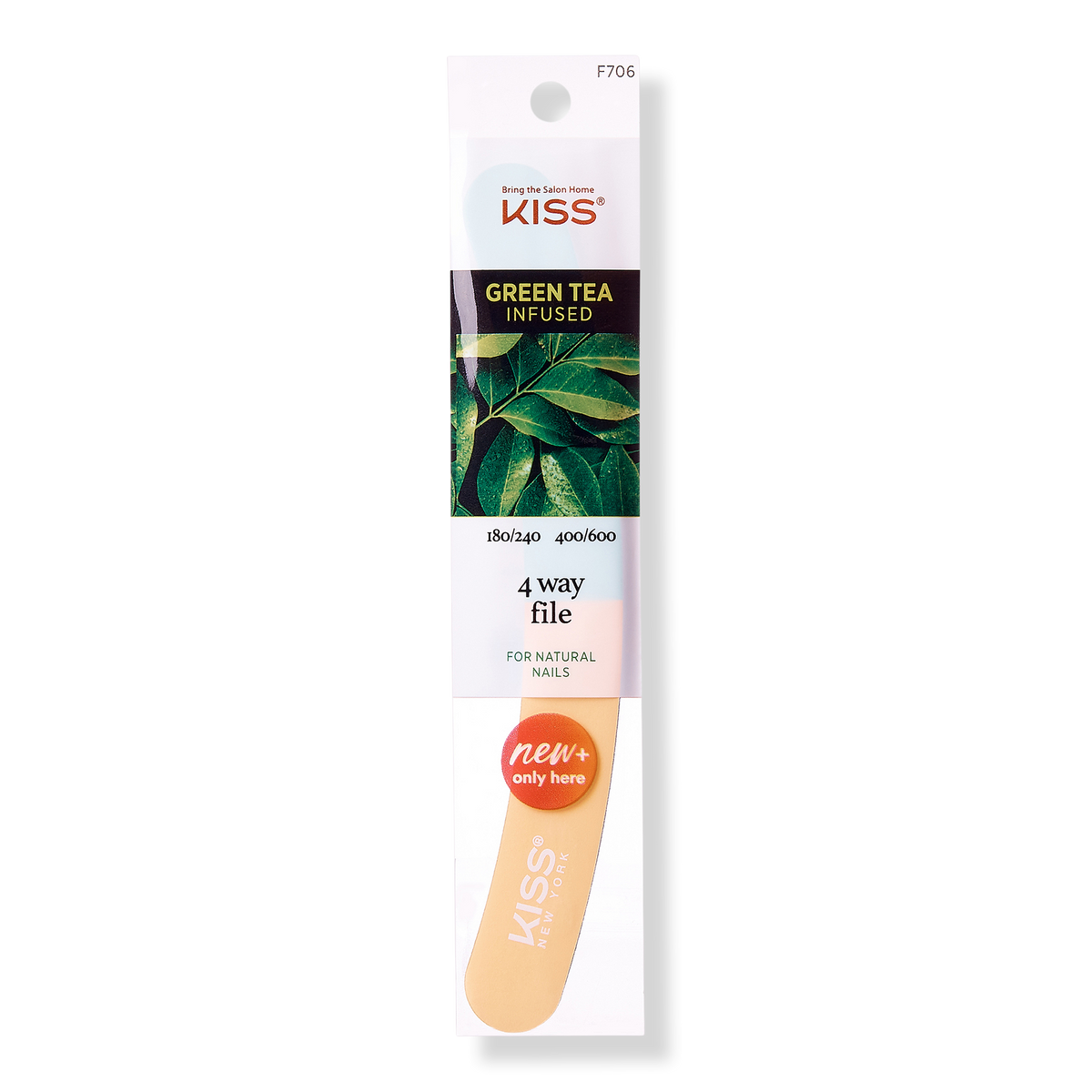 Kiss 4 Way Grits Green Tea Nagelfeile, 1 Stk.