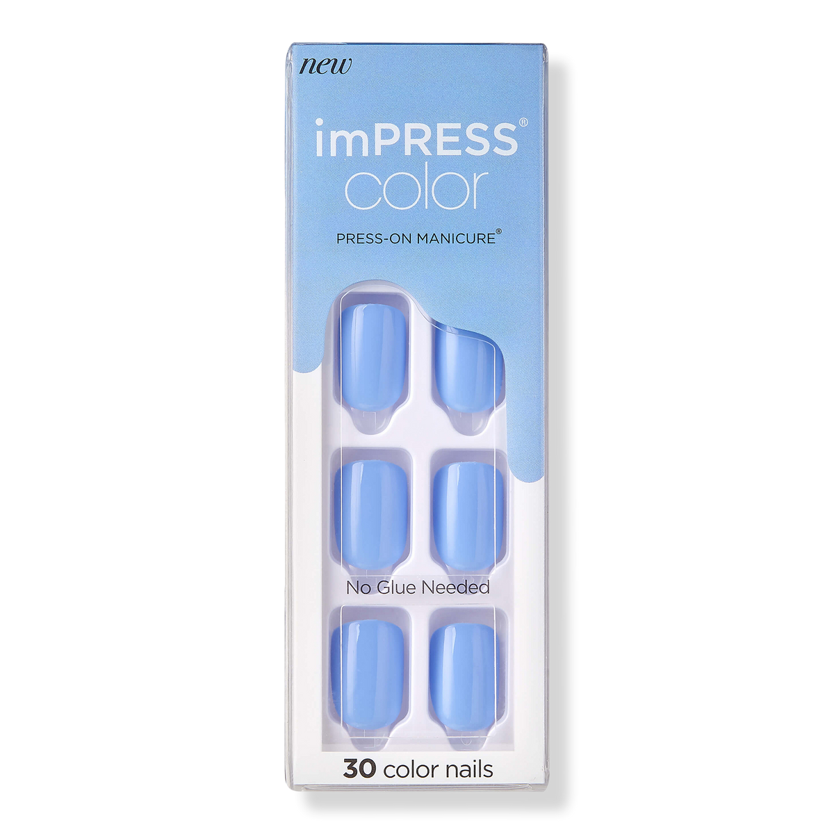 Kiss Baby Why so Blue imPRESS Color Press-On Manicure