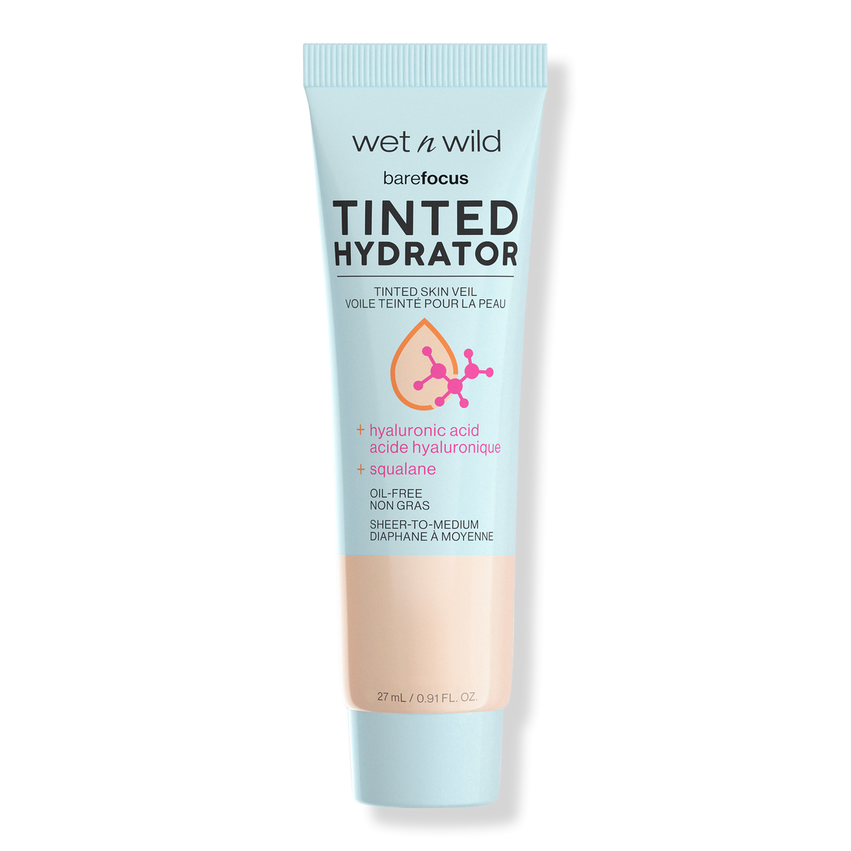 Wet n Wild Bare Focus Tinted Hydrator Tinted Skin Veil, Light Medium, 0.91 oz
