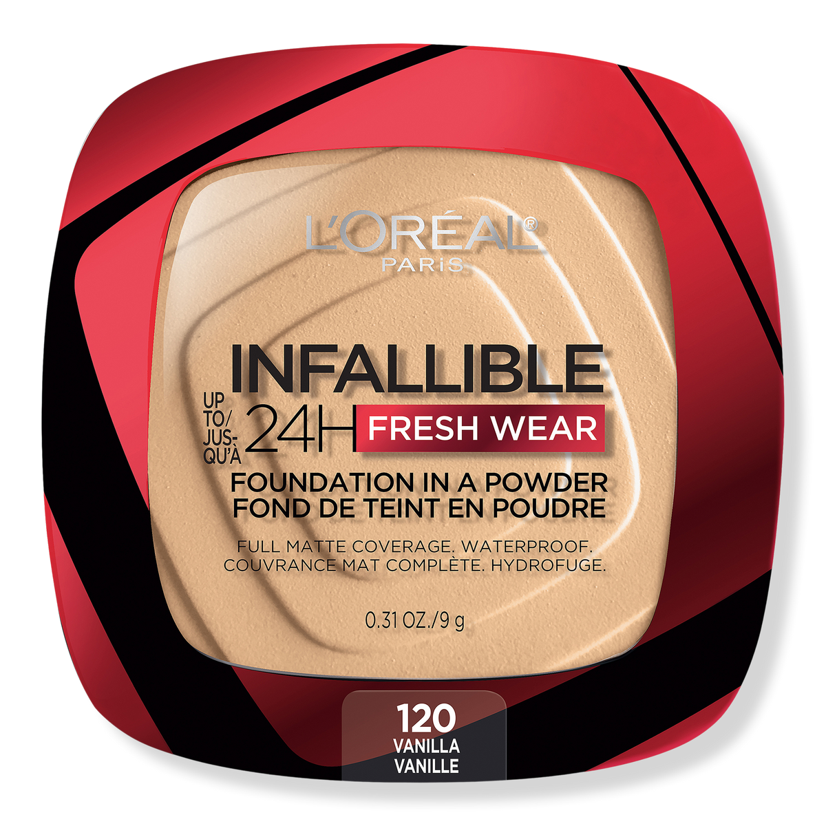 L'Oréal Infallible 24HR Fresh Wear Foundation als Puder, 120 Vanilla, 0.31 oz
