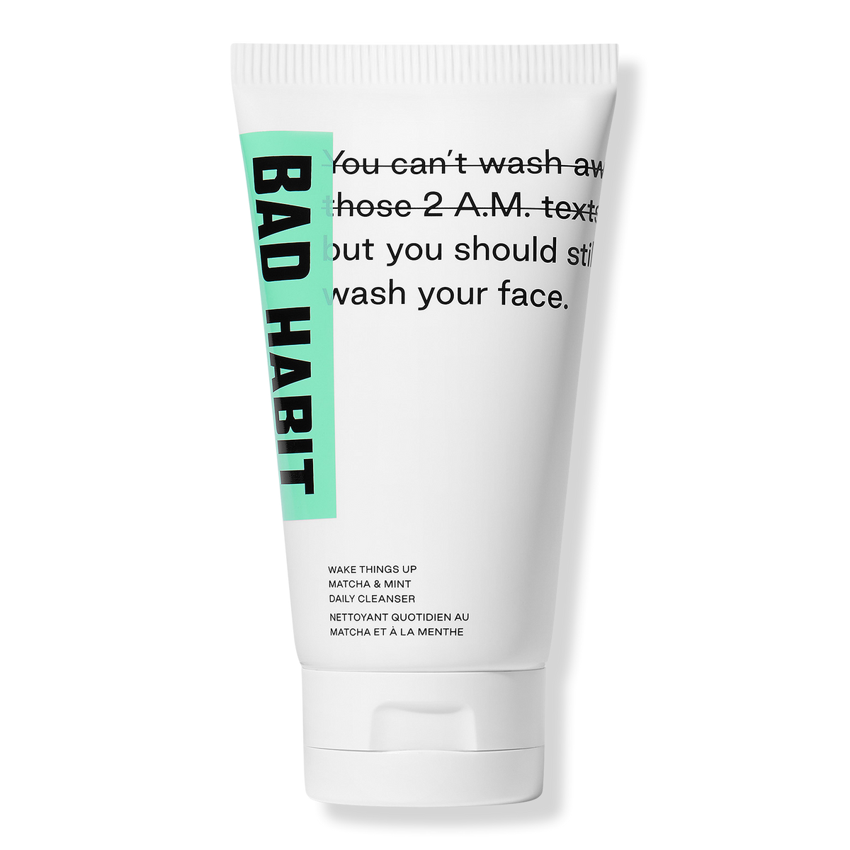 BAD HABIT Wake Things Up Matcha & Mint Daily Cleanser, 5.0 oz