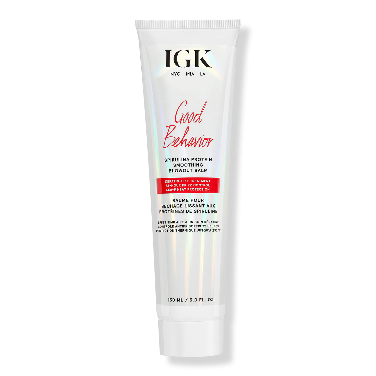IGK Good Behavior Spirulina Protein Smoothing Blowout Balm Haarbalsam, 5 oz