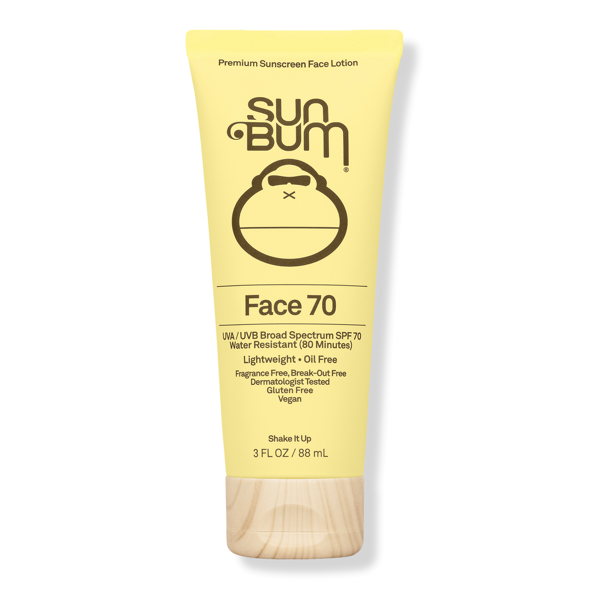 Sun Bum Face Lotion, SPF 70, 3 oz