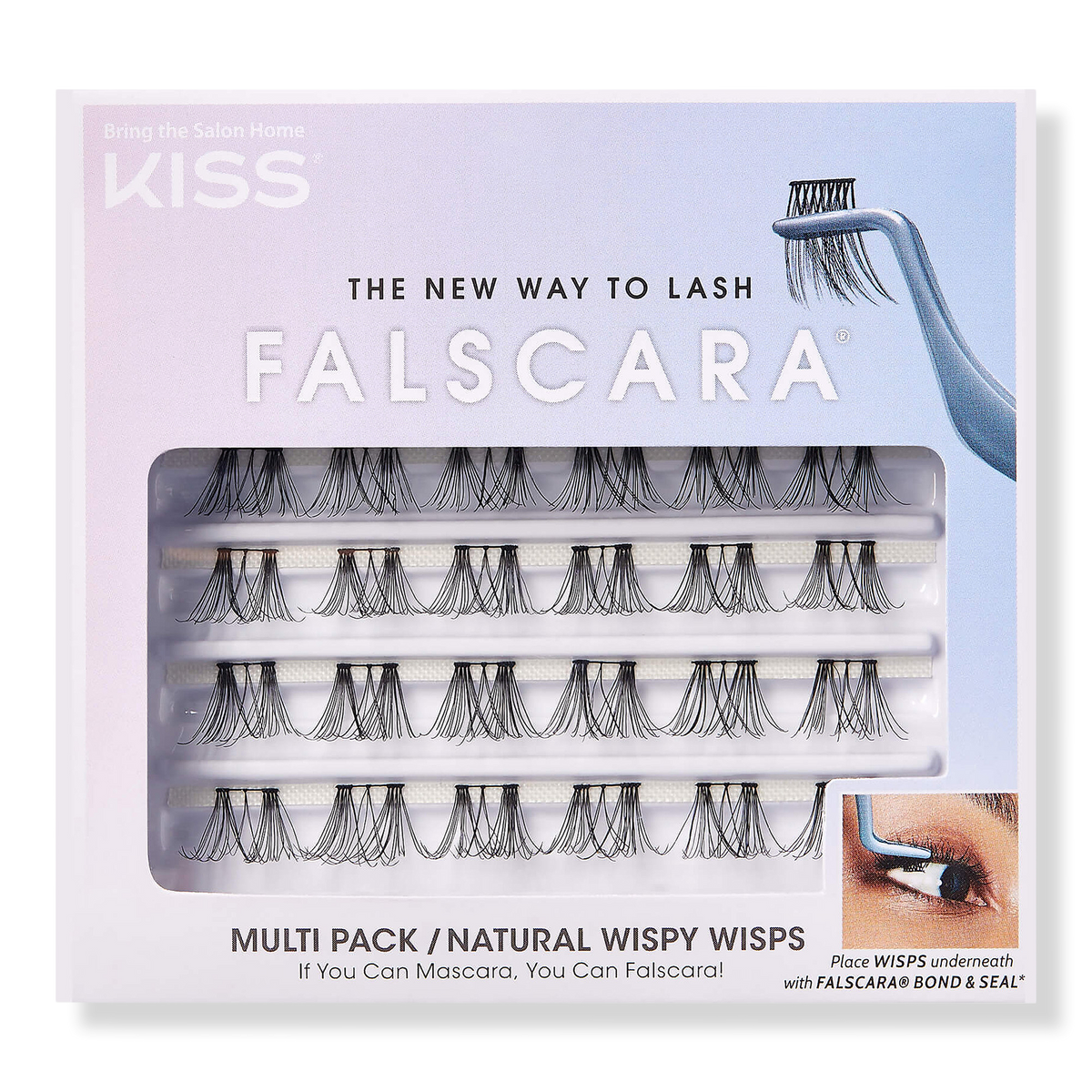 Kiss Falscara Natural Wispy Wisps Lash Multipack, 1 set