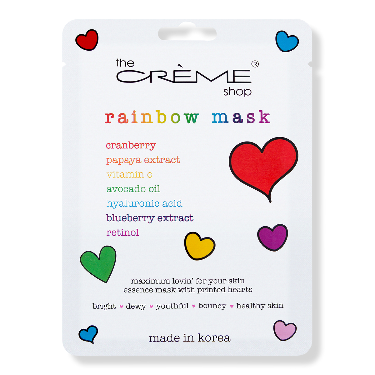 The Crème Shop Rainbow Face Mask, 0.8 oz