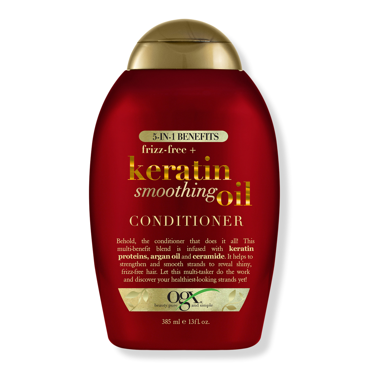 OGX Frizz-Free + Keratin Smoothing Oil Conditioner, 13 oz
