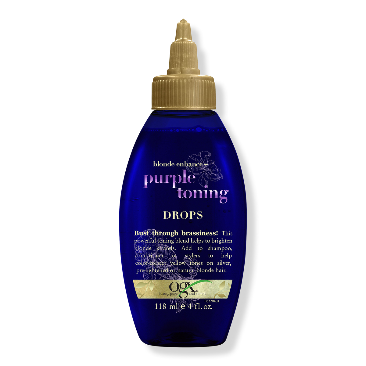OGX Blonde Enhance + Purple Toning Drops Tönungstropfen, 4 oz