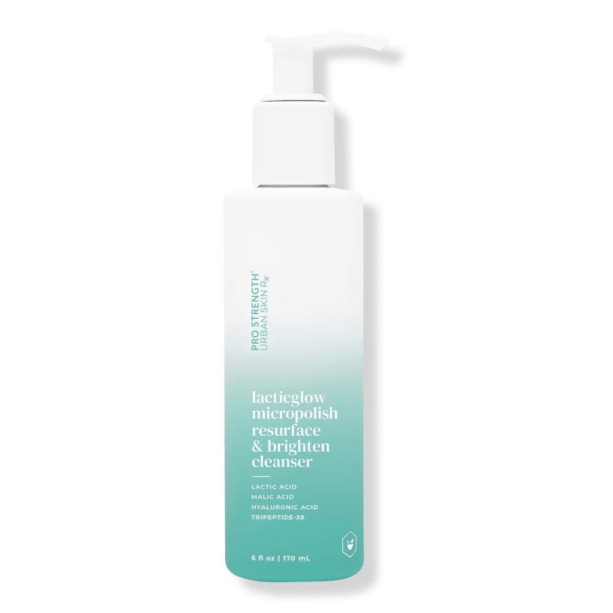 Urban Skin Rx Pro Strength LacticGlow Micropolish Resurface & Brighten Cleanser, 6 oz
