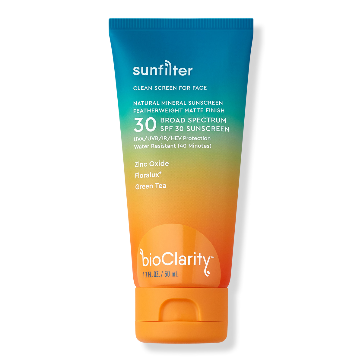 bioClarity SunFilter, SPF 30, Mineral Face Sunscreen + 12 Hour Moisture, 1.7 oz