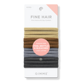GIMME beauty Fine Hair Multi-Color Neutral Bands, 12 ea