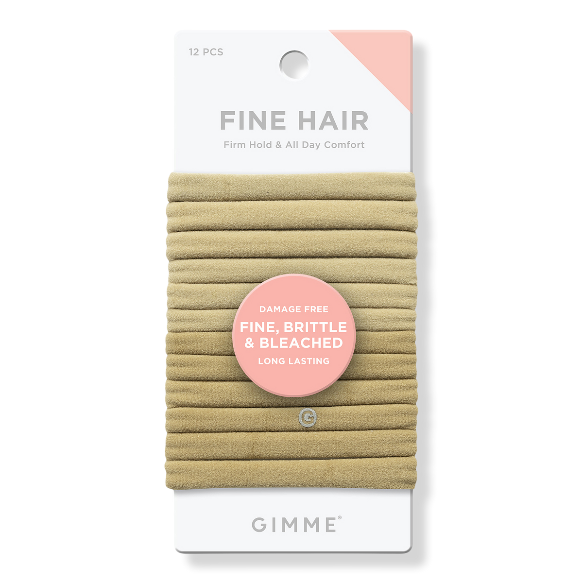GIMME beauty Fine Hair Blonde Bands, 12 ea