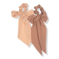 Kitsch Terra Cotta Crepe Scarf Scrunchie Set, 2 ea
