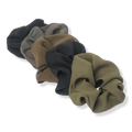 Kitsch Moss Crepe Scrunchie Set, 5 ea