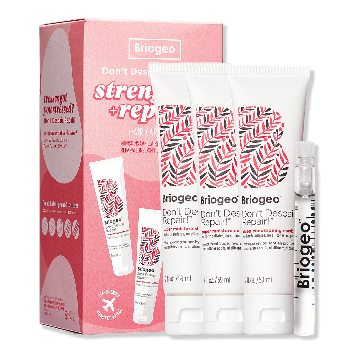 Briogeo Don't Despair, Repair! Strengthening Travel Kit for Dry + Damaged Hair - OTC Shoppe Express