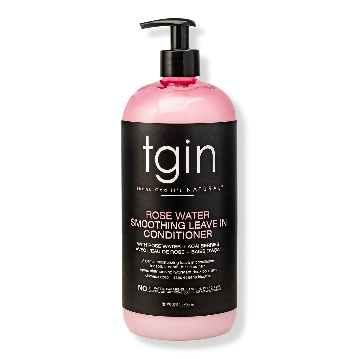 tgin Rose Water Smoothing Leave In Conditioner, 32 oz