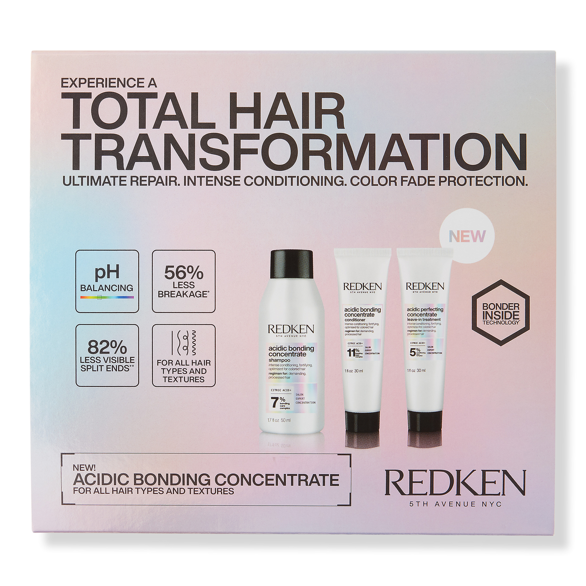 Redken Acidic Bonding Concentrate Travel Kit for Damaged Hair