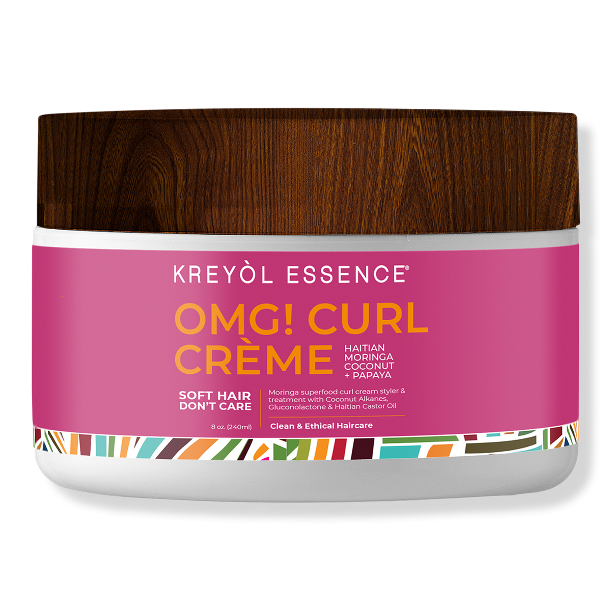 Kreyòl Essence Soft Hair, Don't Care Haitian Moringa Oil OMG Curl Crème, 8 oz