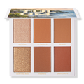 BH Cosmetics Tanned in Tulum, 6 Color Bronzer & Highlighter Palette, 0.84 oz