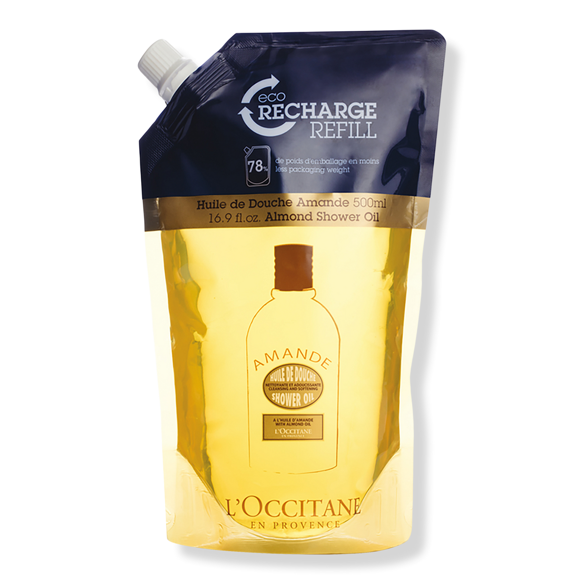 L'Occitane Almond Duschöl Nachfüllpackung, 16.9 oz