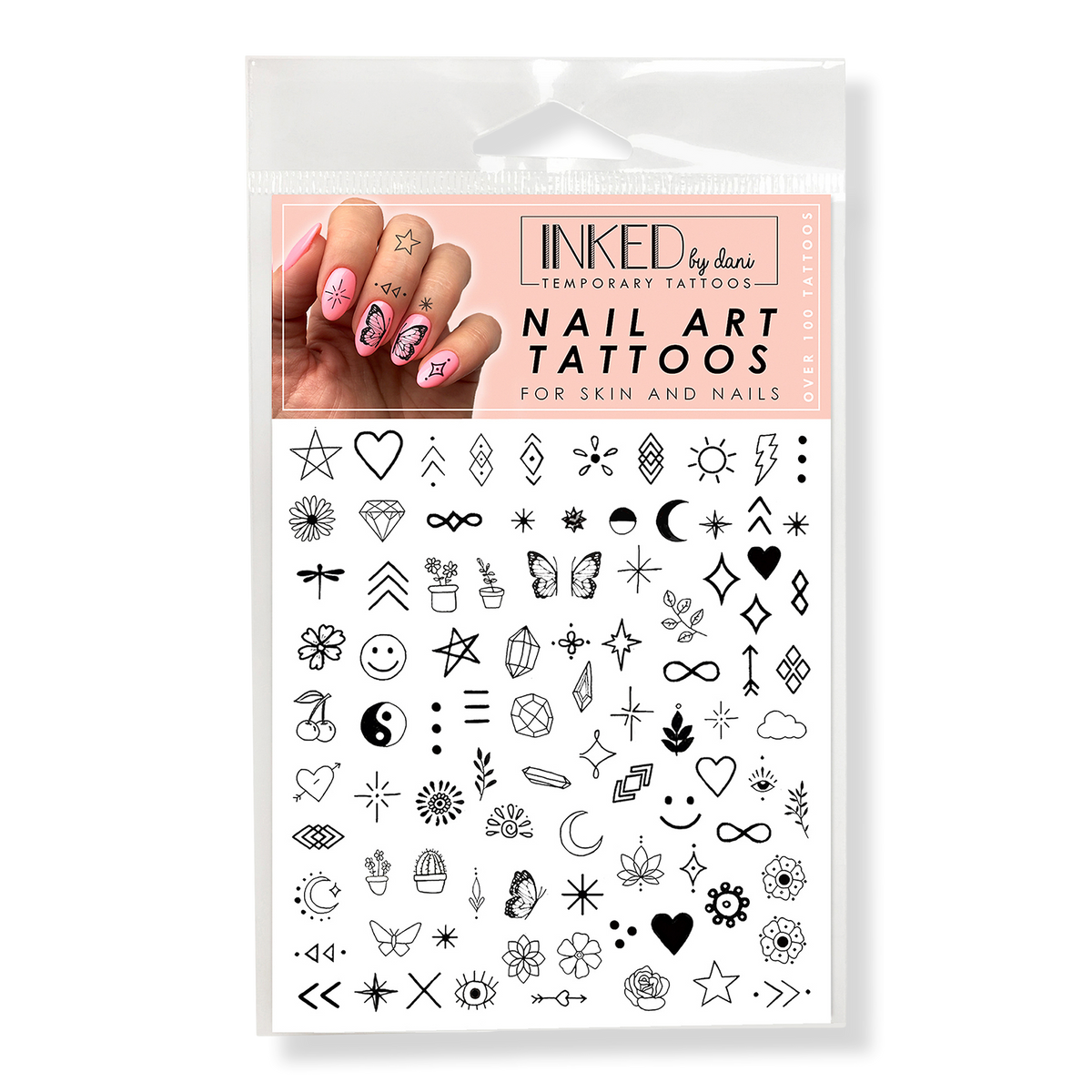 Inked by Dani Black and White Nail Art