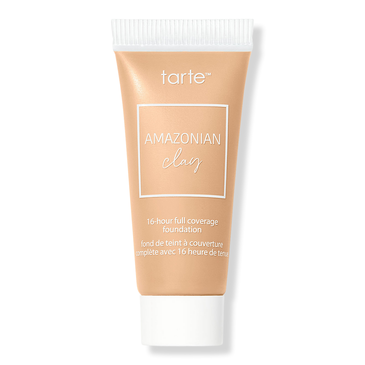 Tarte Travel Size Amazonian Clay 16-Hour Full Coverage Foundation, 32S Medium Sand, 0.5 oz