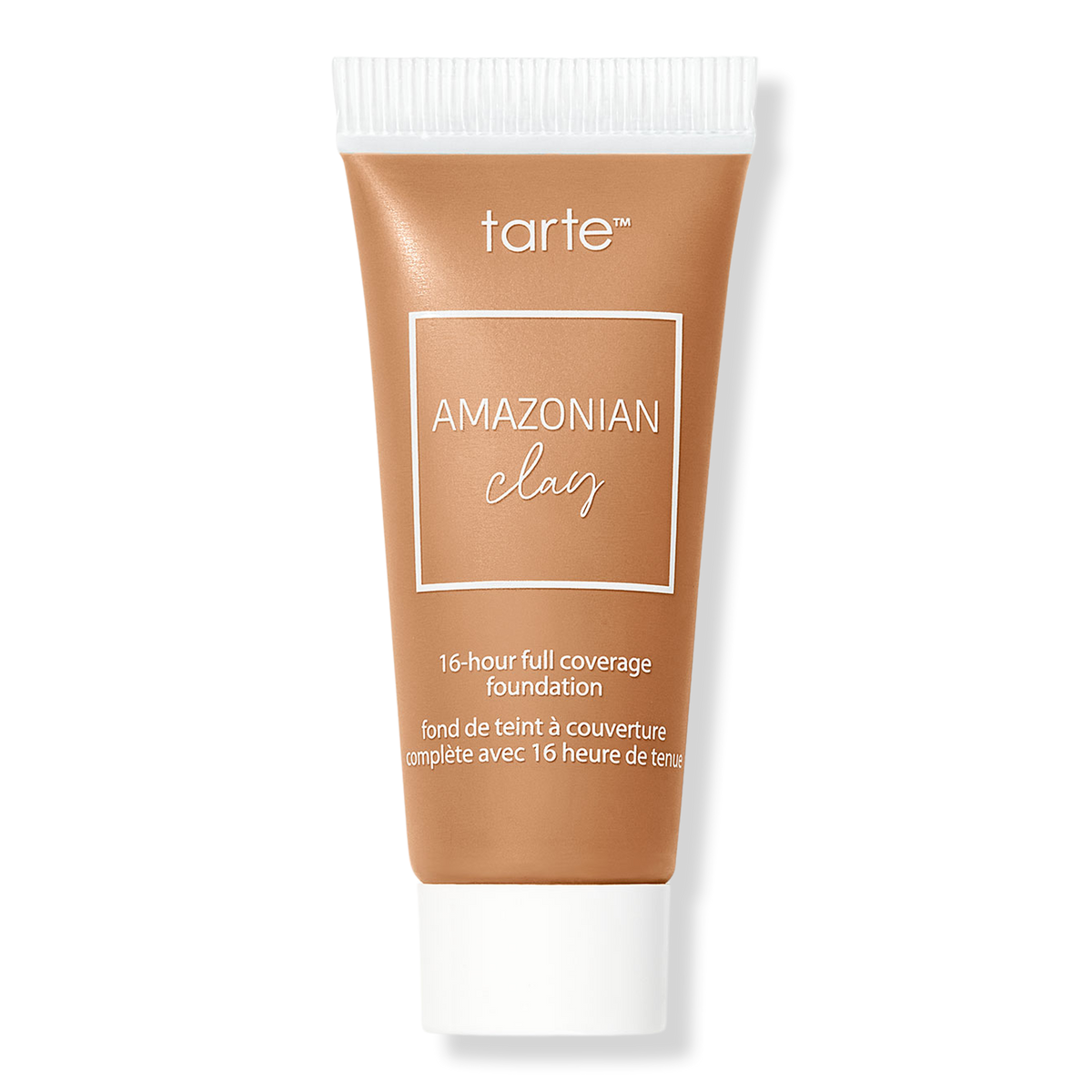 Tarte Travel Size Amazonian Clay 16-Hour Full Coverage Foundation, 42H Tan Honey, 0.5 oz