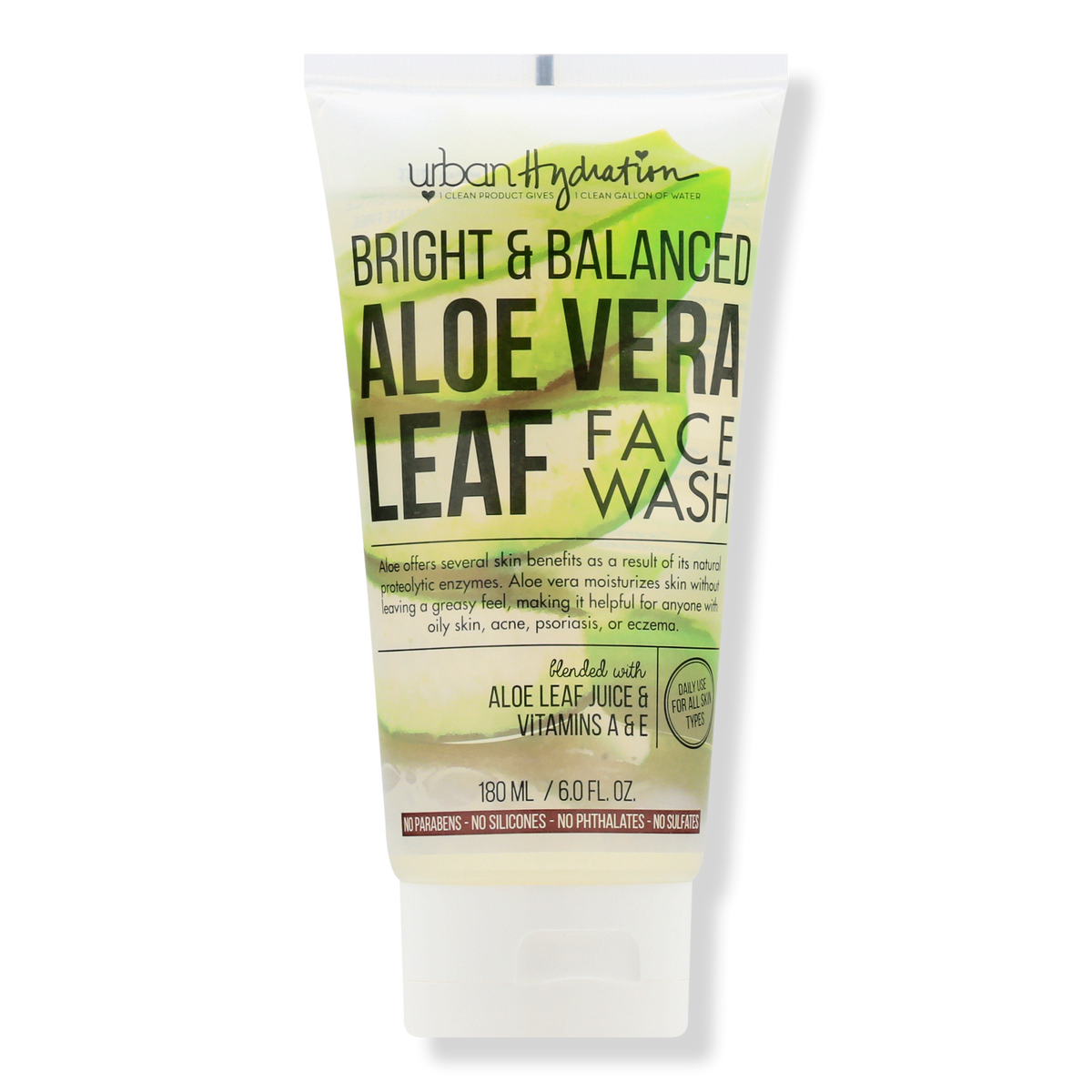 Urban Hydration Aloe Vera Face Wash, 6 oz