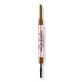 Too Faced Pomade in a Pencil Brow Shaper & Filler, Medium Brown, 0.006 oz