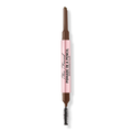 Too Faced Pomade in a Pencil Brow Shaper & Filler, Dark Brown, 0.006 oz