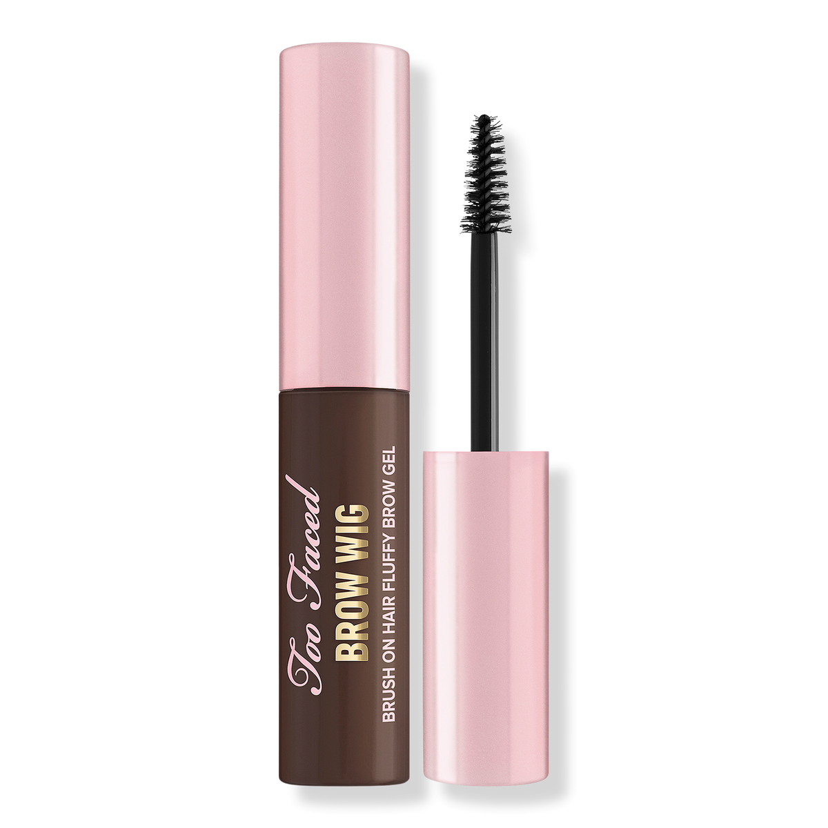 Too Faced Brow Wig Brush on Brow Gel, Dark Brown, 0.19 oz