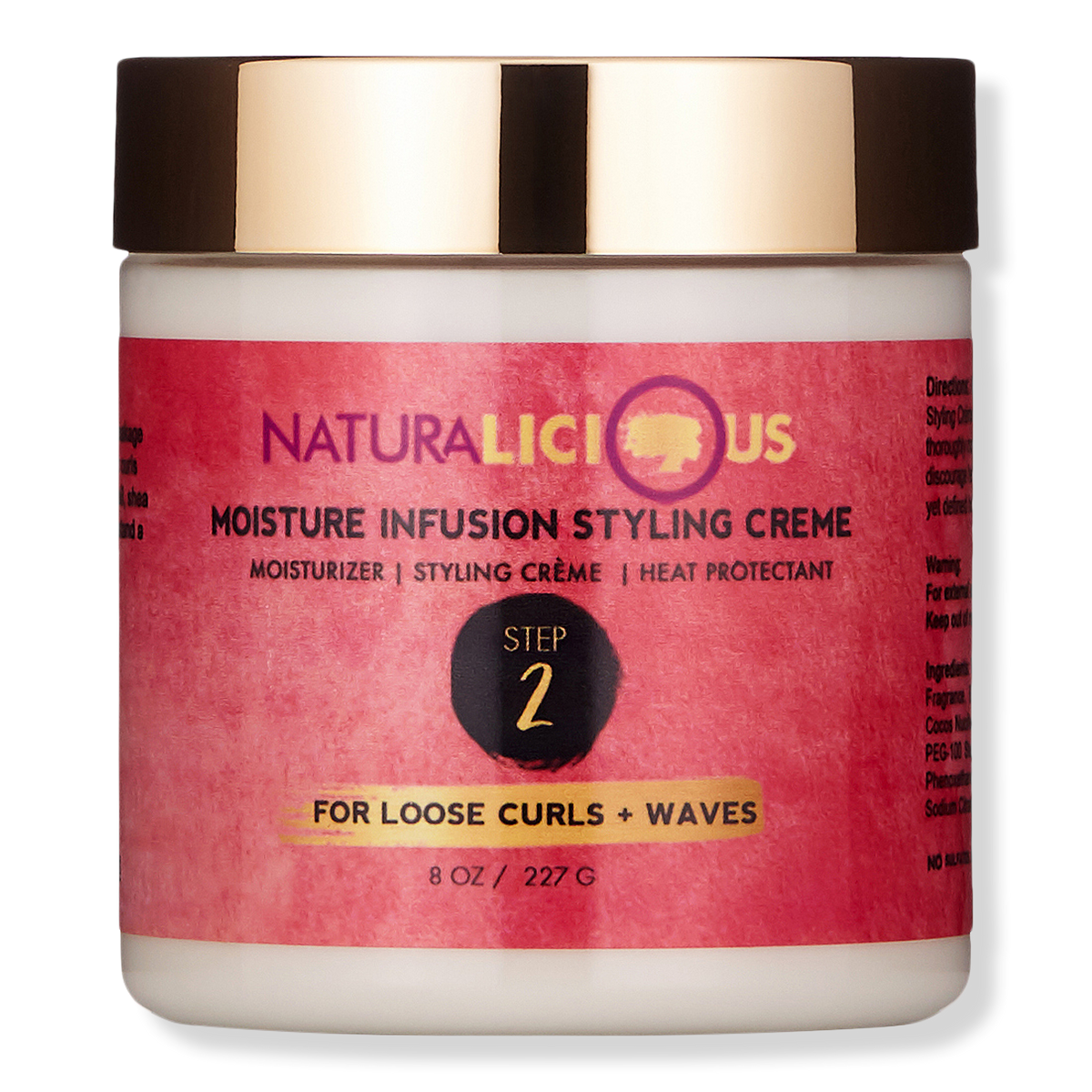 Naturalicious Moisture Infusion Styling Crème for Loose Curls + Waves, 8 oz