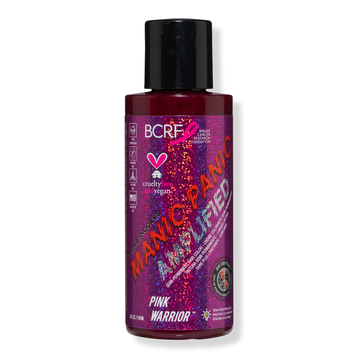 Manic Panic Pink Warrior Amplified Semipermanente Haarfarbe, 4 oz
