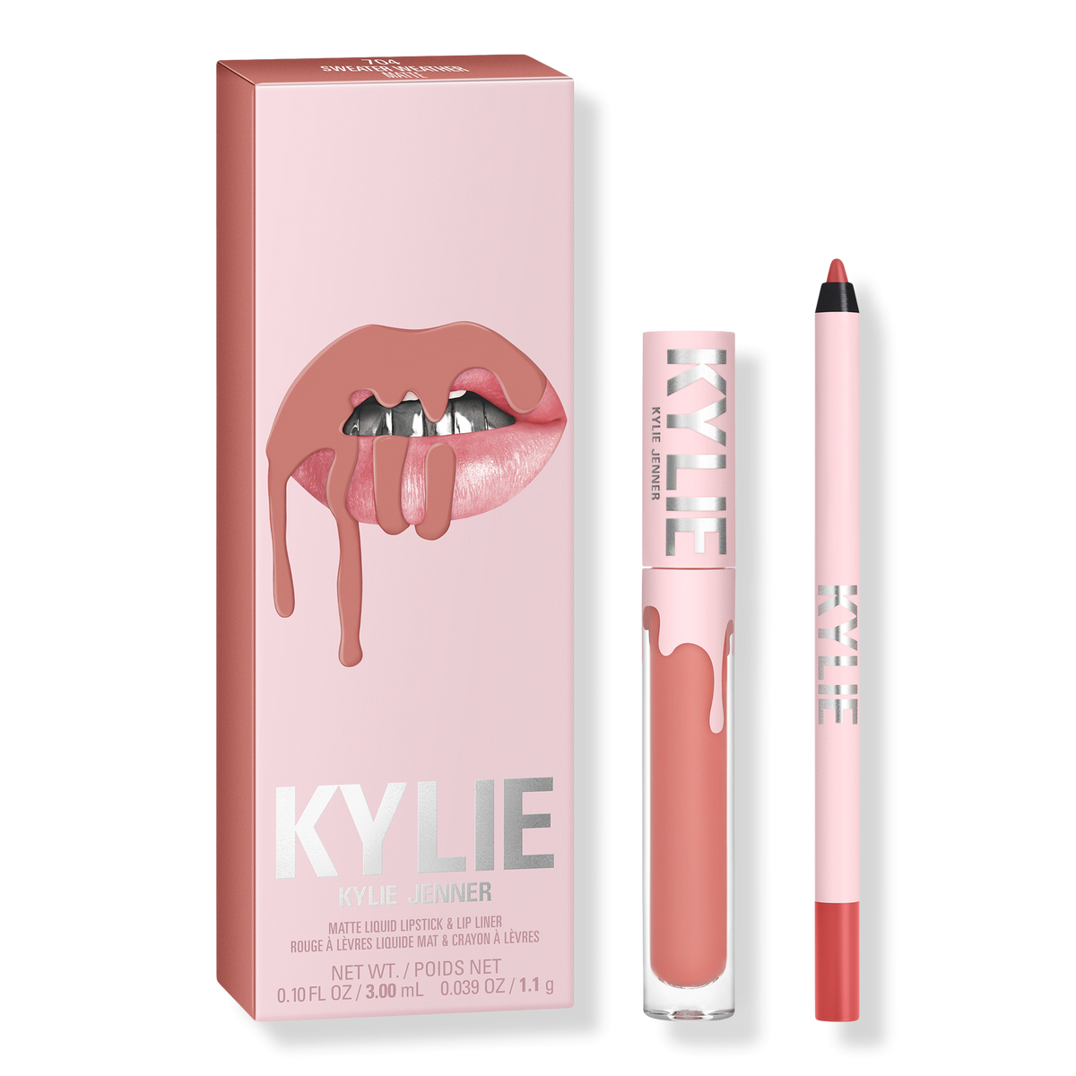 KYLIE COSMETICS Matte Lip Kit, 704 Sweater Weather