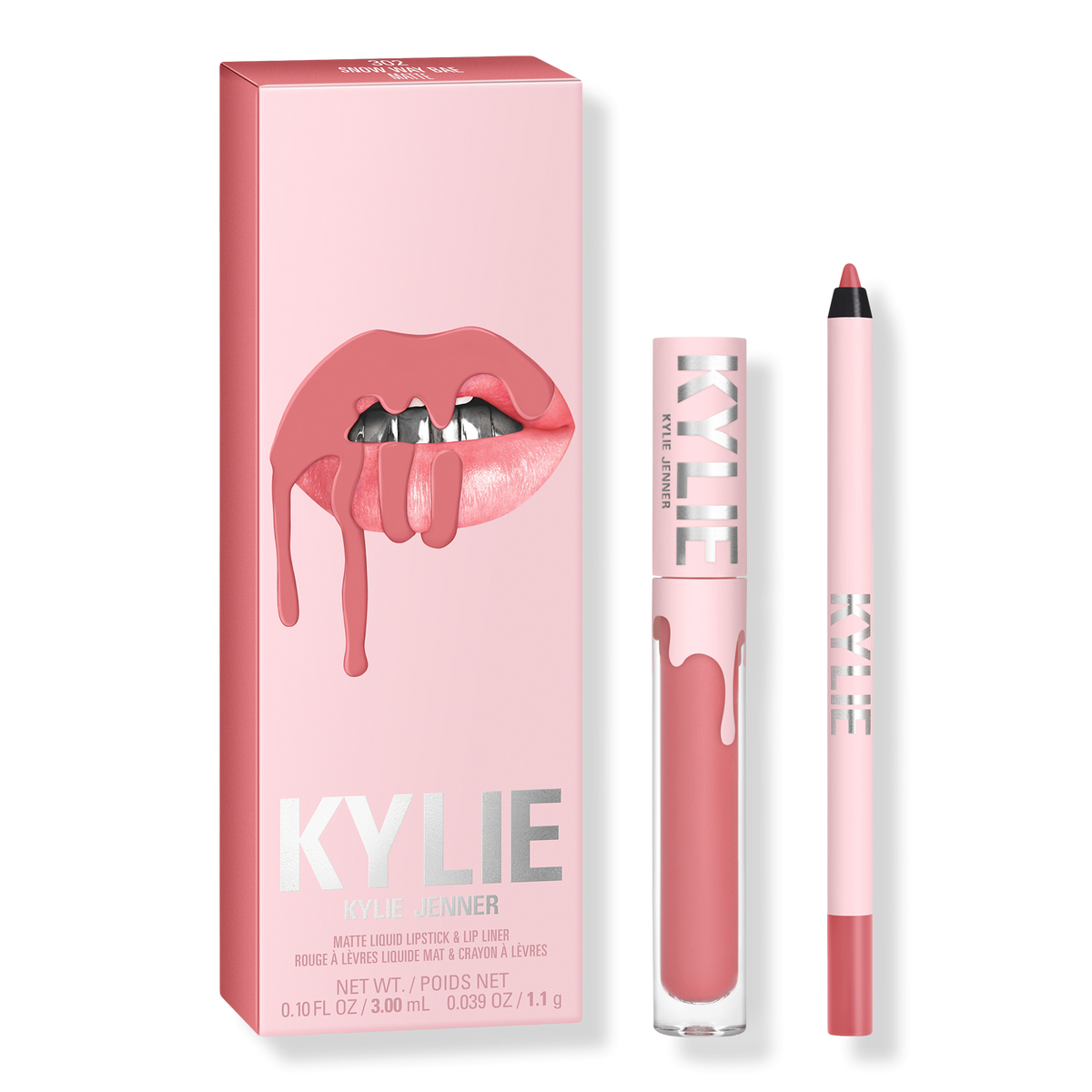 KYLIE COSMETICS Matte Lip Kit, 302 Snow Way Bae