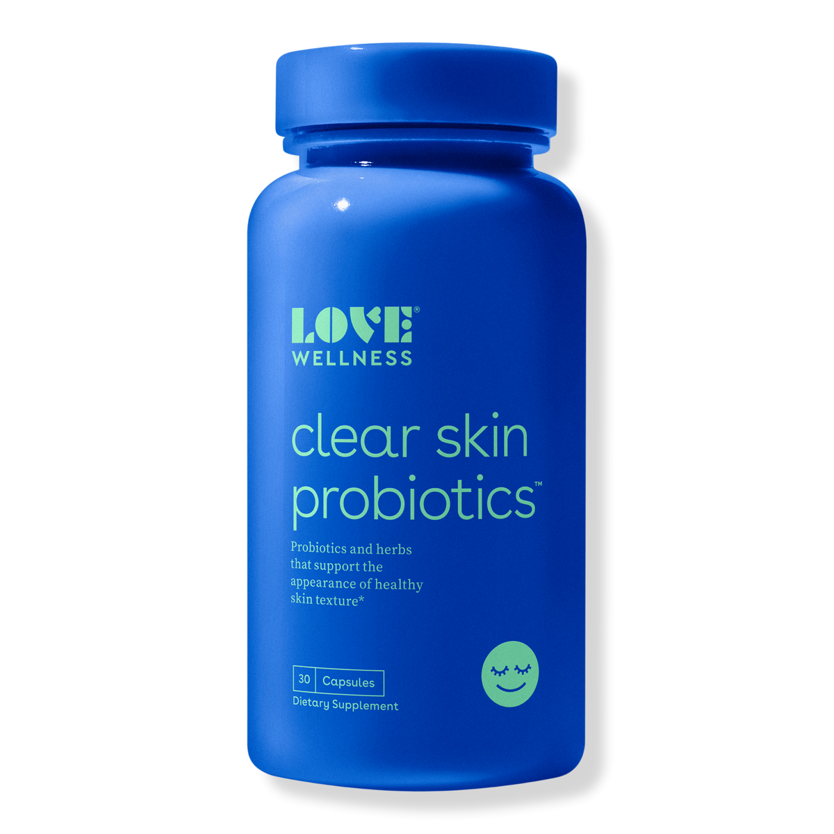 Love Wellness Clear Skin Probiotics Capsules, 30 ea