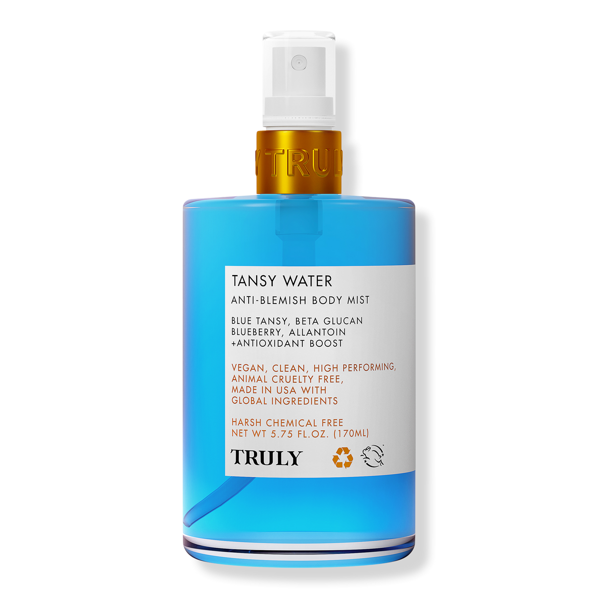 Truly Tansy Water Anti-Blemish Body Mist, 5.75 oz